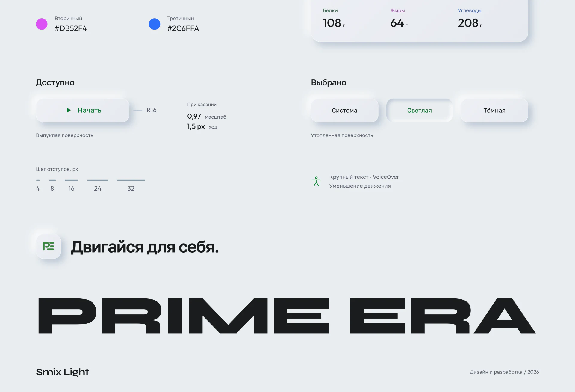 Prime Era. Часть 8 из 8. Оригинальный кейс Behance, на русском языке.